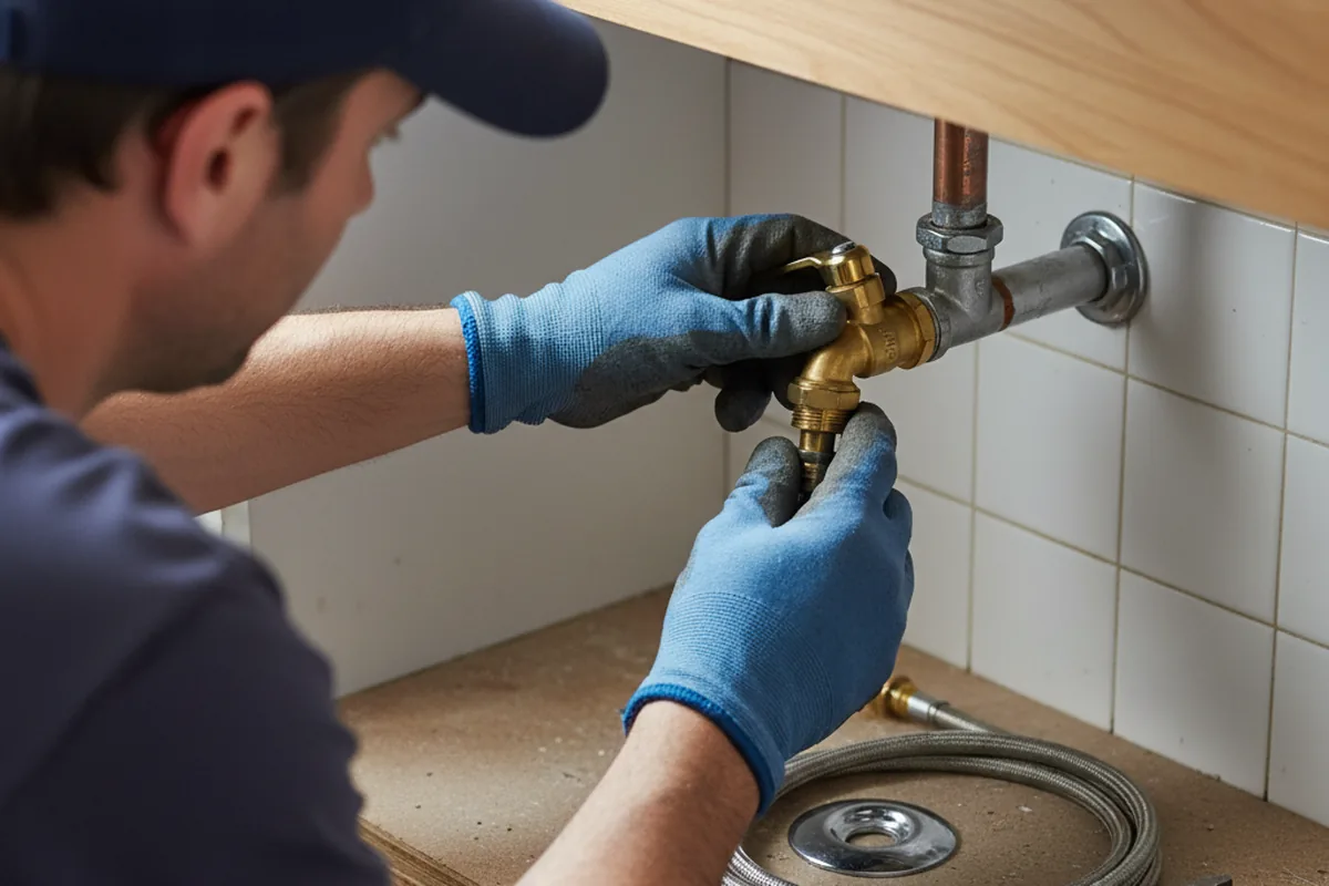 Shutoff valve and fitting work during Faucet and Fixture Repair in Sebeka